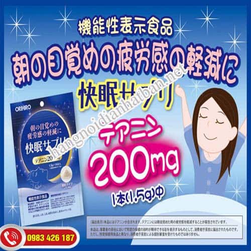 Chữa mất ngủ hiệu quả được người Nhật Bản tin dùng với Orihiro