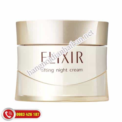 Kem dưỡng da ban đêm Nhật Bản shiseido elixir lifting cải thiện làn da