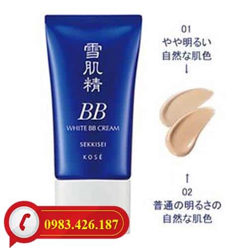 Kem trang điểm BB Kose Sekkisei White Cream 6 in 1 Nhật Bản
