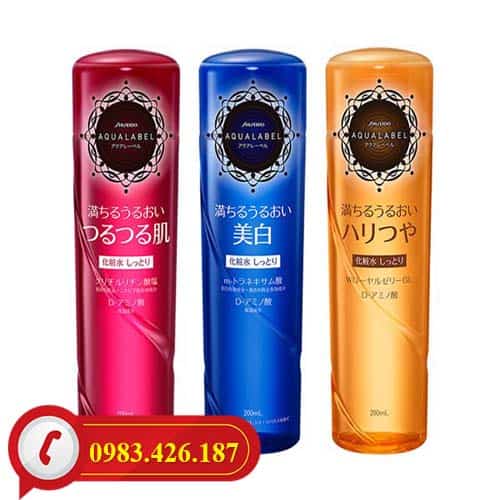 Nước hoa hồng Shiseido Aqualabel nội địa Nhật