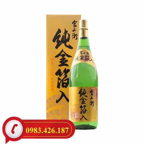 Rượu Sake Vẩy Vàng Kinryu No Mai Junkinpakuiri 1,8L Nhật Bản