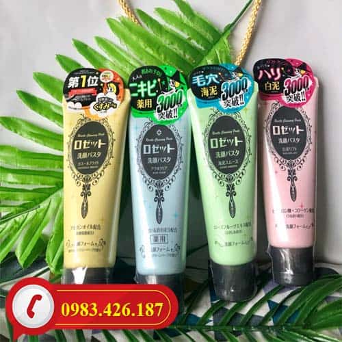Sữa Rửa Mặt Rosette Gồm 4 Loại