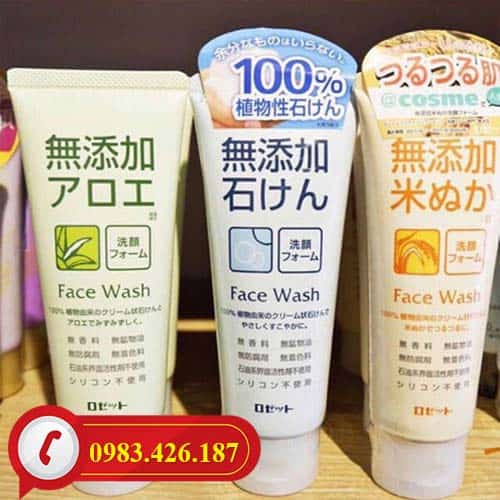 Sữa rửa mặt cám gạo cho da