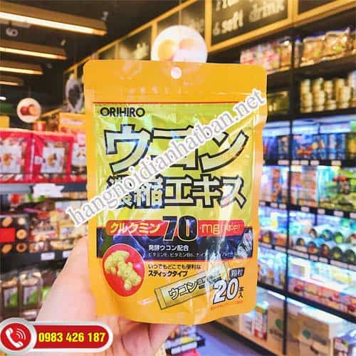 Tinh bột nghệ giải rượu là sản phẩm ưa chuộng tại Nhật Bản