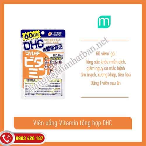 Viên uống Vitamin DHC giúp bạn có cơ thể khỏe mạnh
