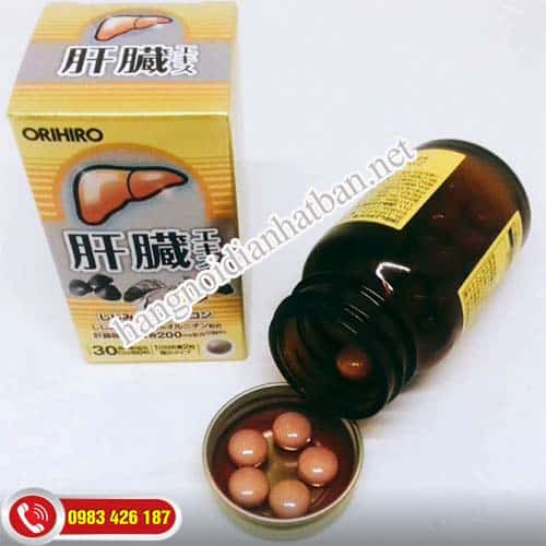 Viên uống bổ gan Orihiro chứa nhiều dưỡng chất lành tính