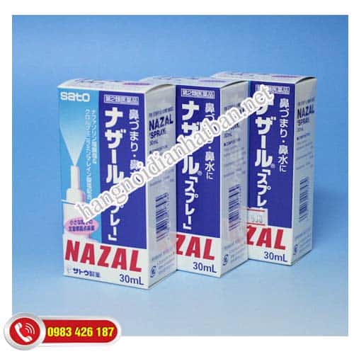 Thuốc xịt xoang mũi Nazal 30 ml Nhật Bản