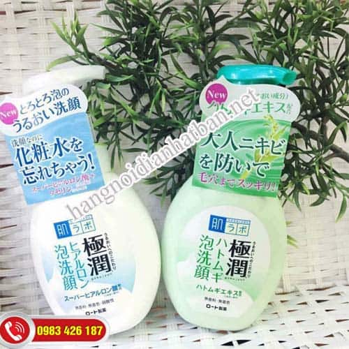 Sữa rửa mặt tạo bọt Hada Labo Nhật Bản Gokujyun Foaming Cleanser chai 160ml bán chạy ở Việt Nam
