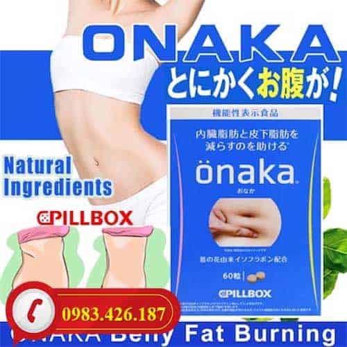 Viên uống đào thải mỡ bụng Onaka Pillbox Nhật Bản