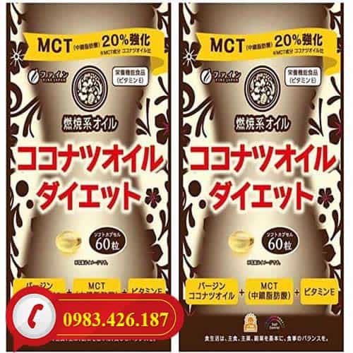 Viên Giảm cân MCT Coconut Oil Diet Nhật Bản