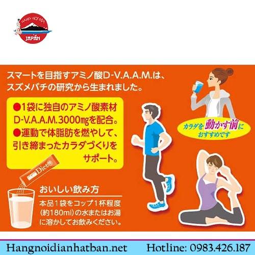 Sữa giảm cân cho người tập gym Diet VAAM Nhật Bản