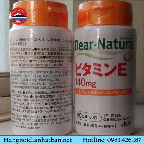 Viên uống Vitamin E Dear Natura Nhật Bản 
