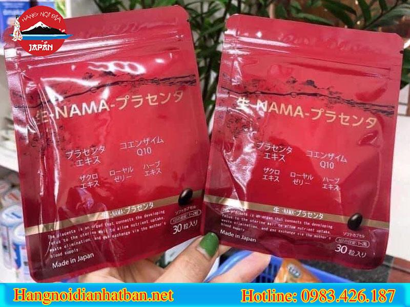ên uống nhau thai tươi Q10 Nama Nhật Bản là viên uống đặc biệt tốt làn da và sinh lý của chị em phụ nữ