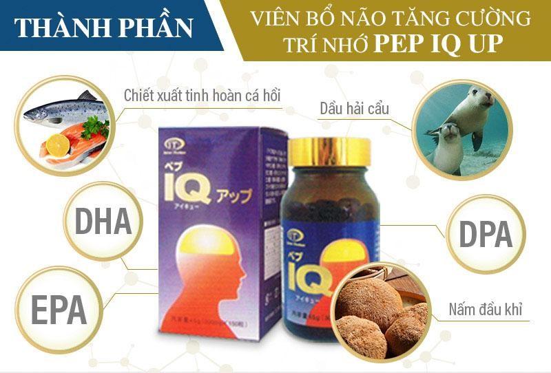 Thành phần nổi bật trong viên uống bổ não Pep Iq Up 