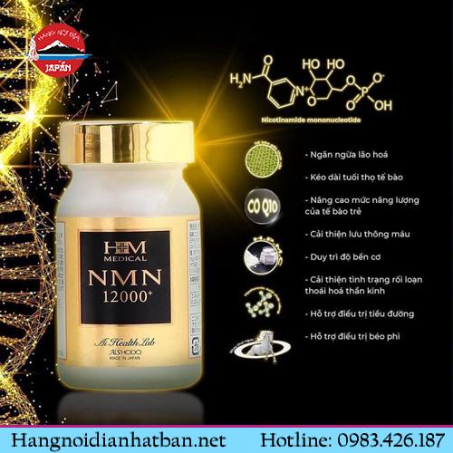 NMN 12000 Aishodo chứa nhiều hợp chất làm đẹp, hồi sinh làn da thần kỳ