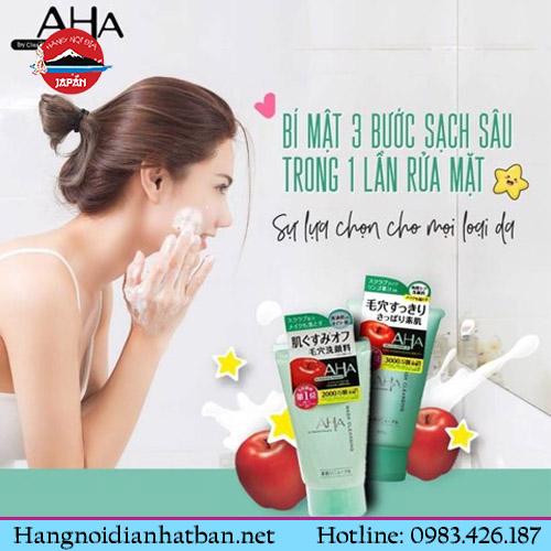 Sữa rửa mặt AHA tẩy tế bào chết